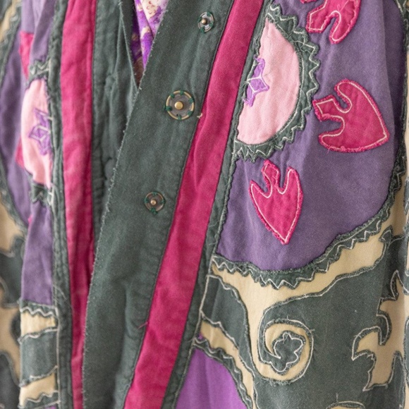 💜APPLIQUE’ HIPPIE COAT💜 - Picture 6 of 7